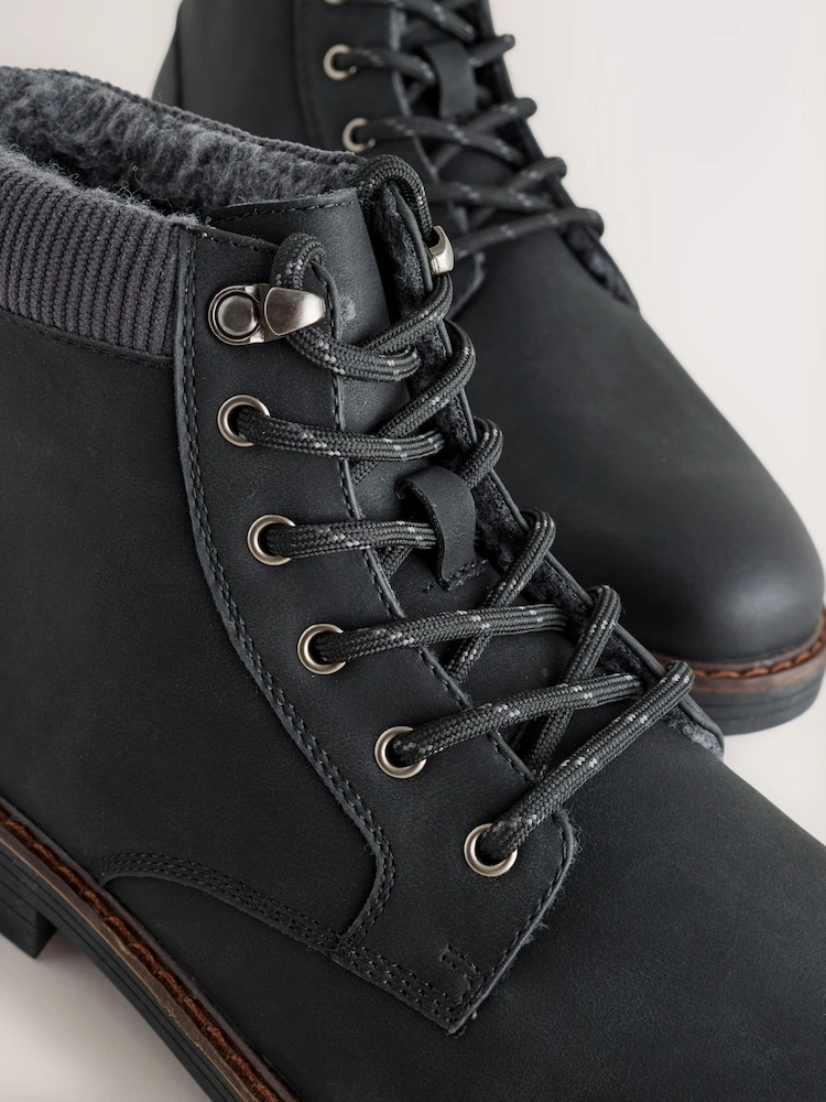Borg Lined Cord Trim Boots image 3