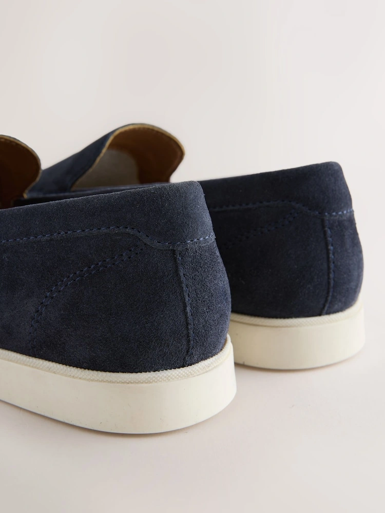 Blue Suede Comfort Loafers image 3