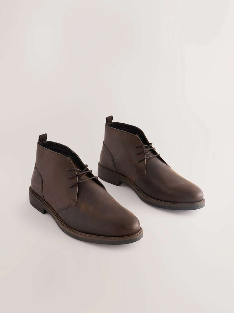 Classic Waxy Leather Chukka Boots image 7