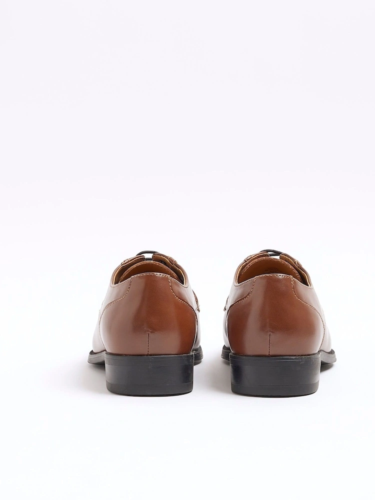 Leather Brogue Shoes – Formal Lace-Up Dress Shoes image 7