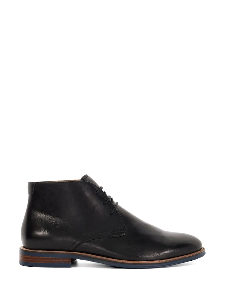 Black Leather Brogue Lace-Up Shoes image 5