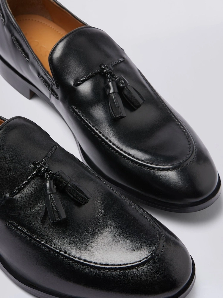 Classic Leather Tassel Loafers – Smart Slip-On Dress Shoes image 6