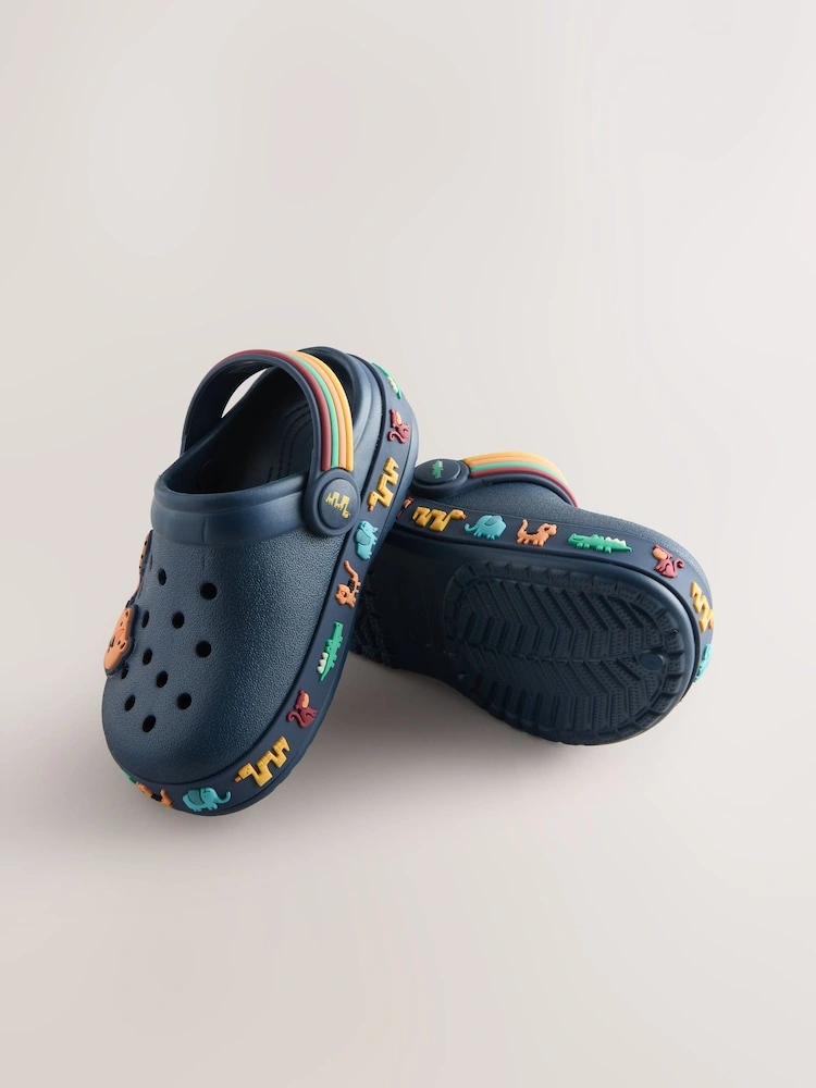 Navy Safari Slip-On Clogs image 2
