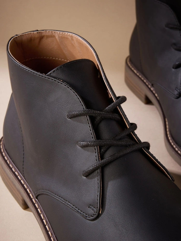 Classic Black Chukka Boots image 2