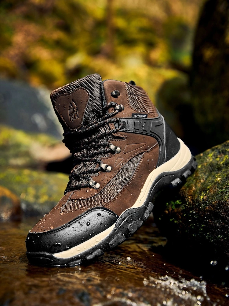 Brown Waterproof Walking Boots image 6