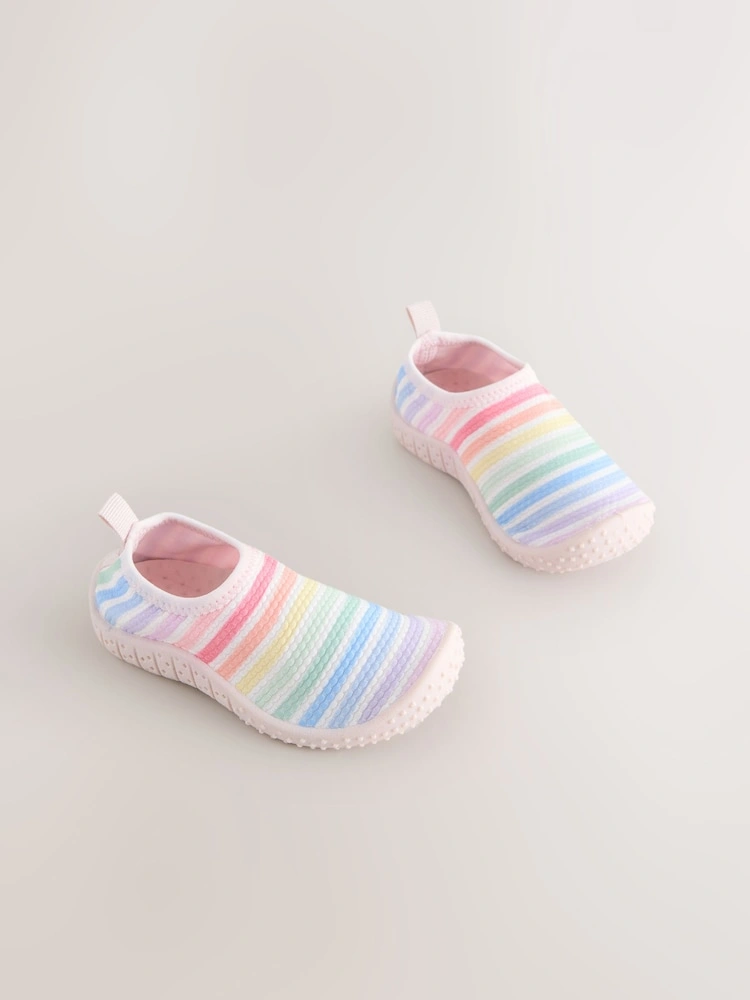 Multi Stripe Slip-Resistant Swim Socks