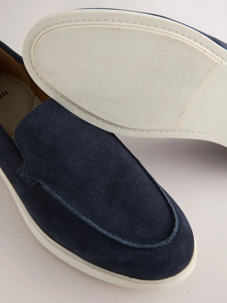 Blue Suede Comfort Loafers image 5