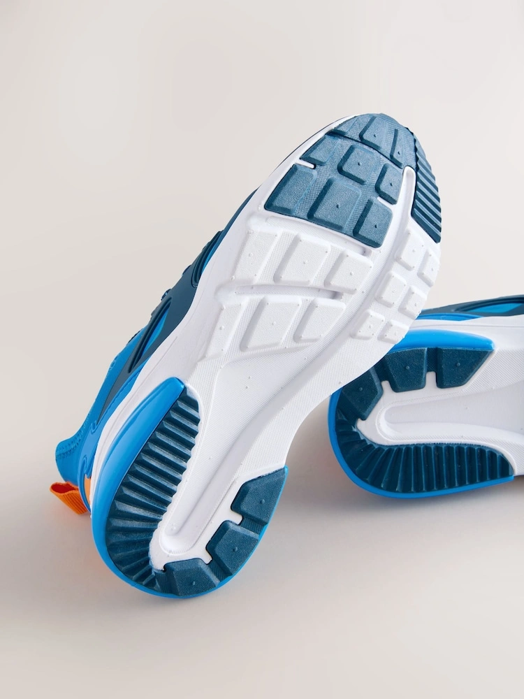 Blue Ombre Elastic Lace Street Trainers image 5