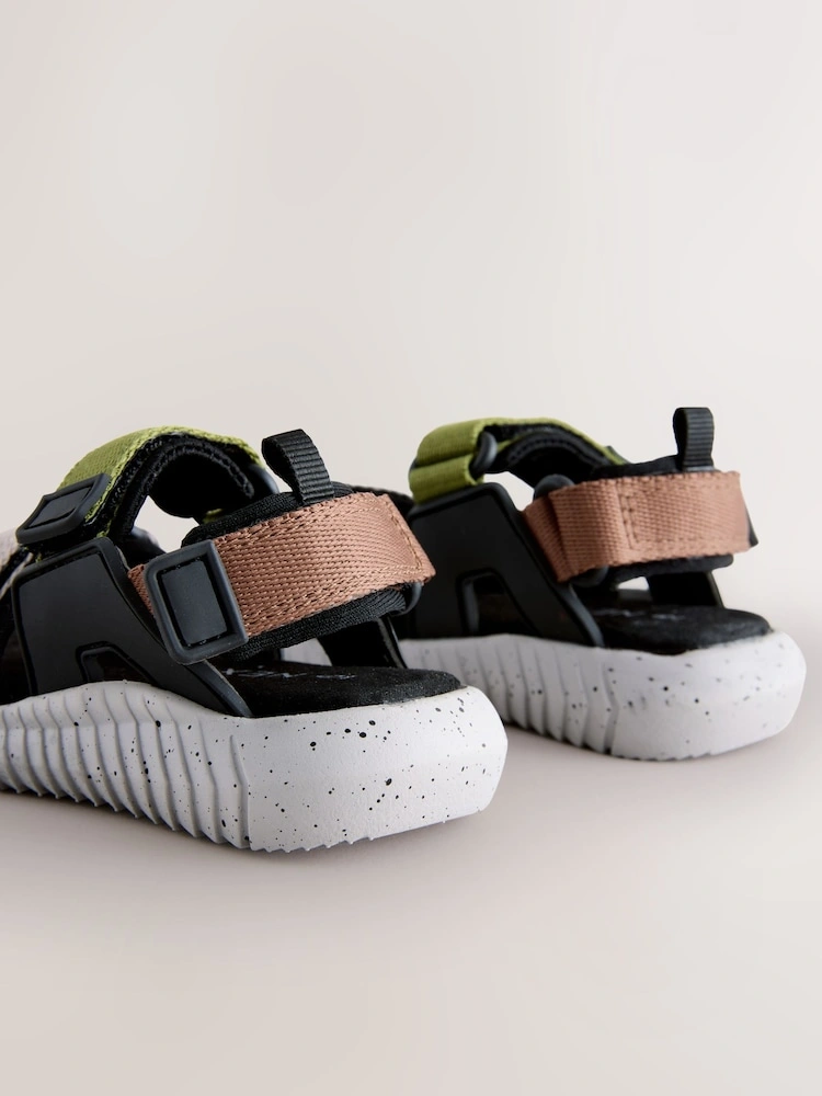 Grey & Black Utility Trekker Walking Sandals image 2