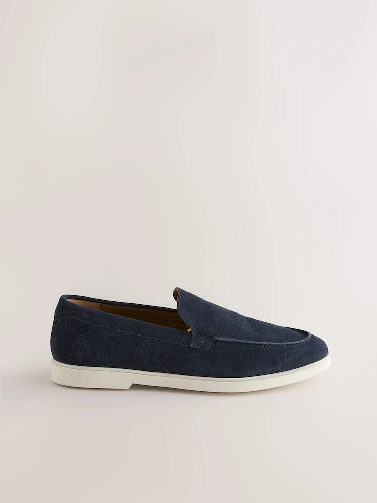 Blue Suede Comfort Loafers image 2