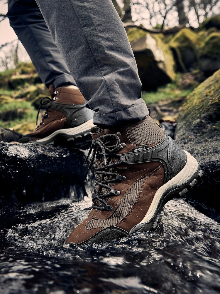 Brown Waterproof Walking Boots image 2