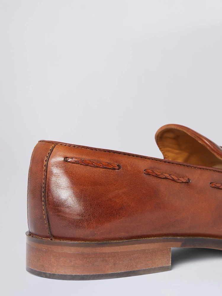 Classic Leather Tassel Loafers – Smart Slip-On Dress Shoes image 4